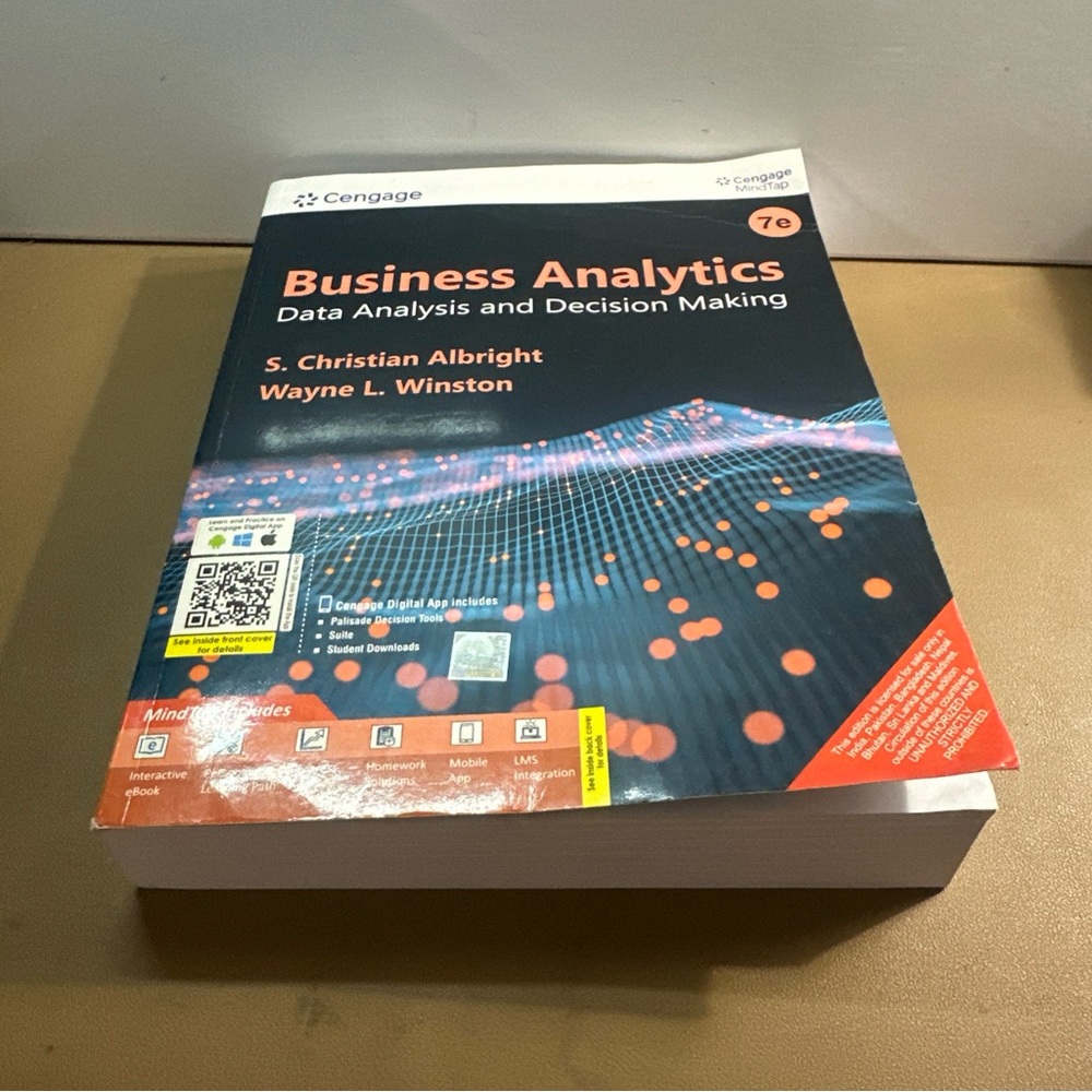 Business Analytics Textbook. - Picture 5 of 5
